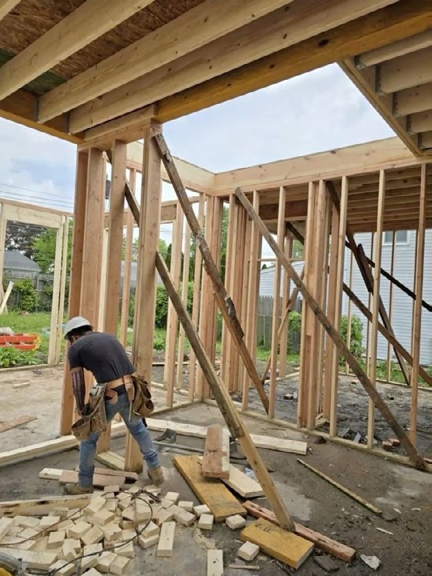 Framing on site